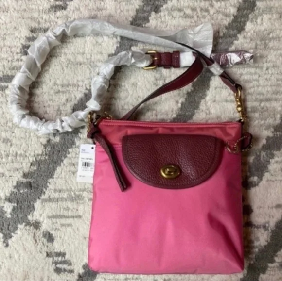 Coach Colorblock Nylon Cargo Crossbody (Orchid Multi) Nwt!💖 - Picture 2 of 7